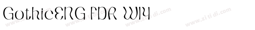 GothicENG FDA W14字体转换